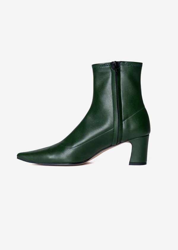 Stretch Short Boots in Green