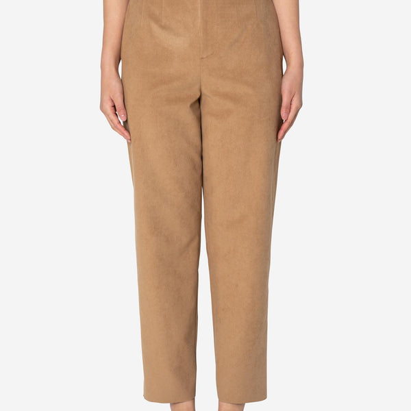 Soft Suede Pants in Beige – Greed International Official Online Shop