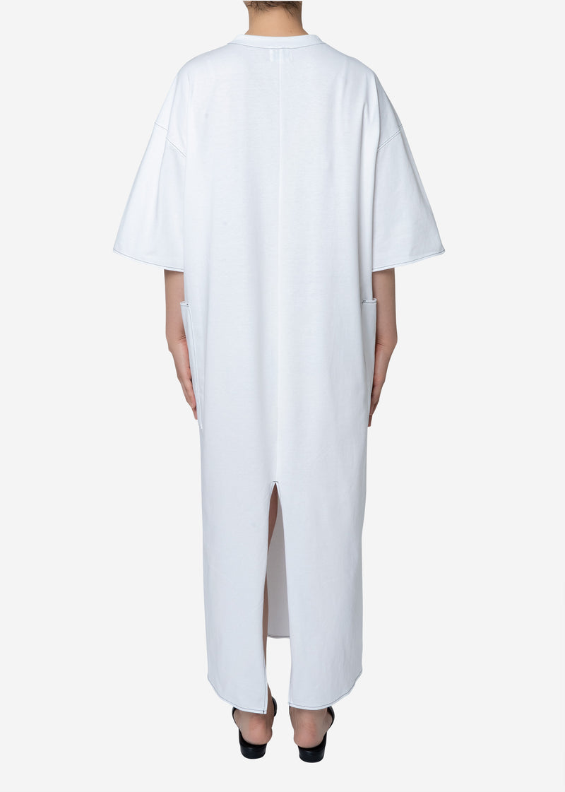 Diorama Hard Jersey Dress in White