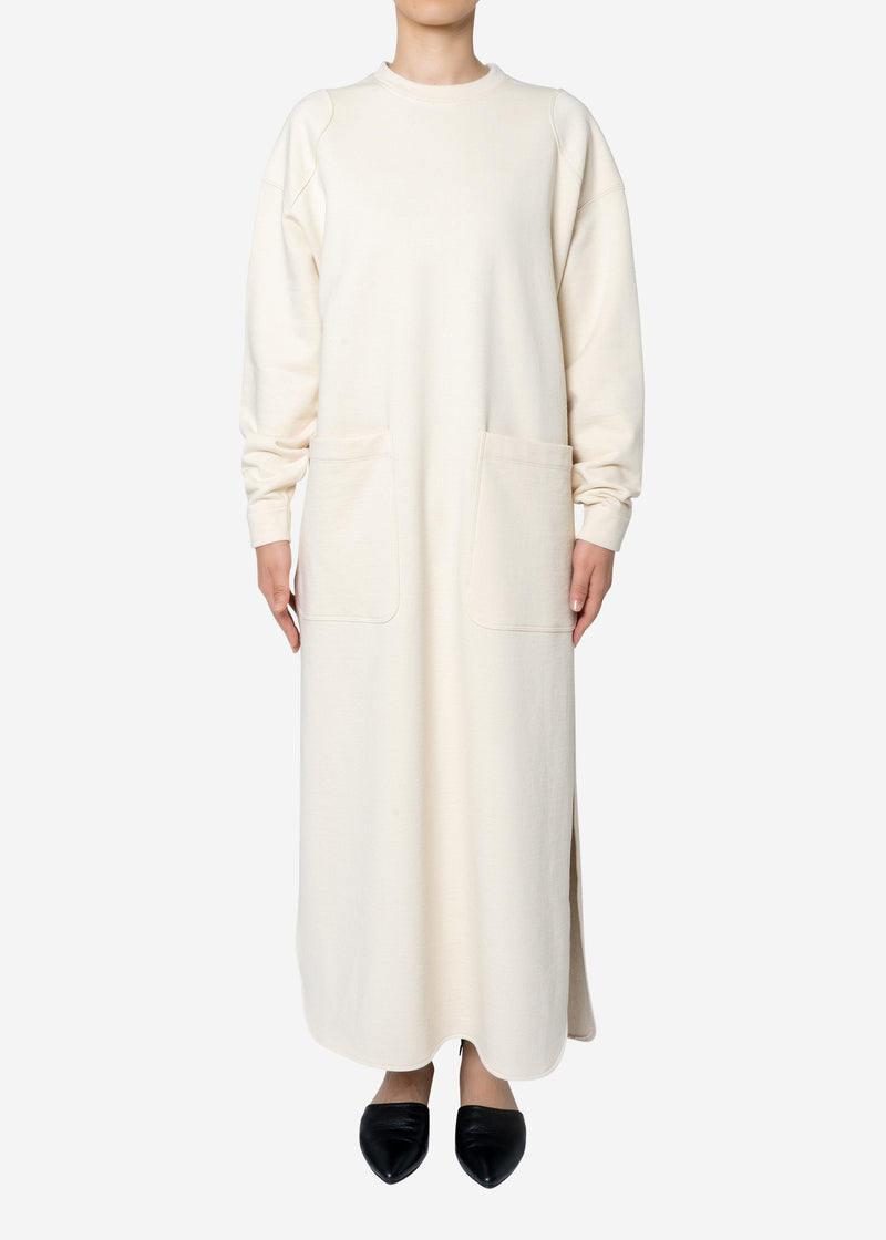 Diorama Jersey Dress in Ivory