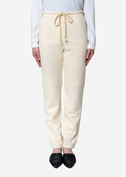 Diorama Jersey Pants in Ivory