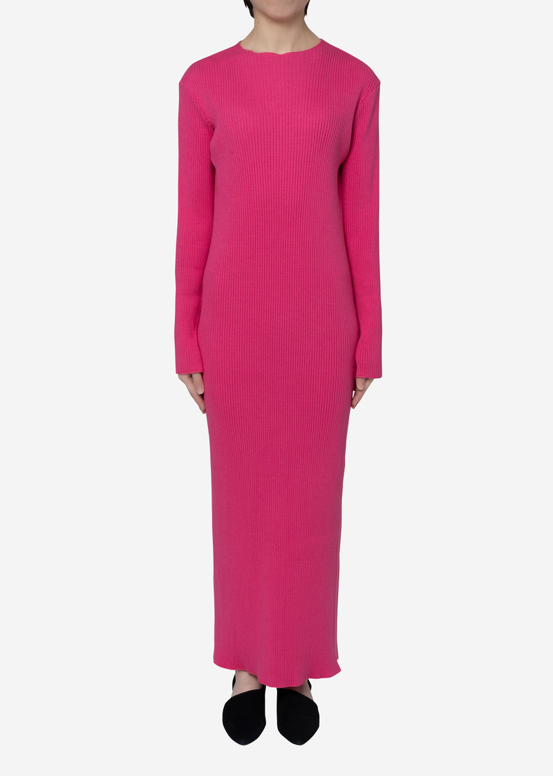 Exclusive Rib Dress in Pink