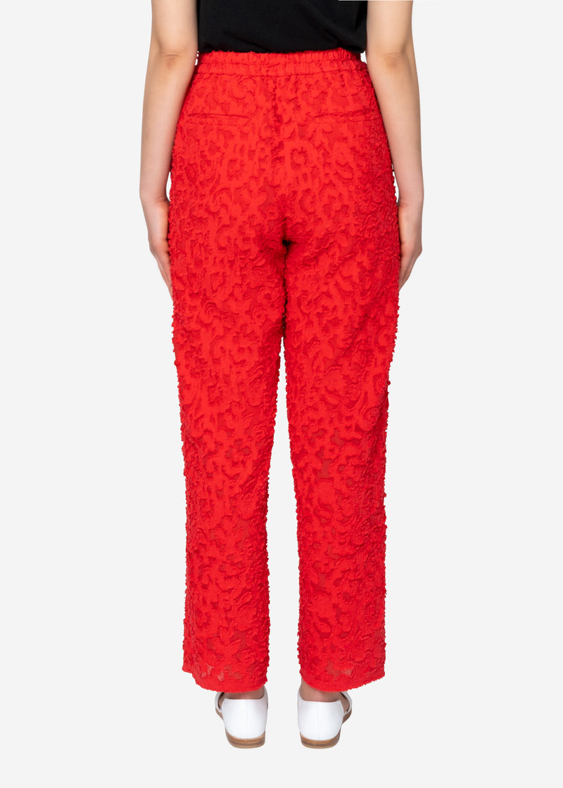 Original Flower Cut JQ Pants in Red