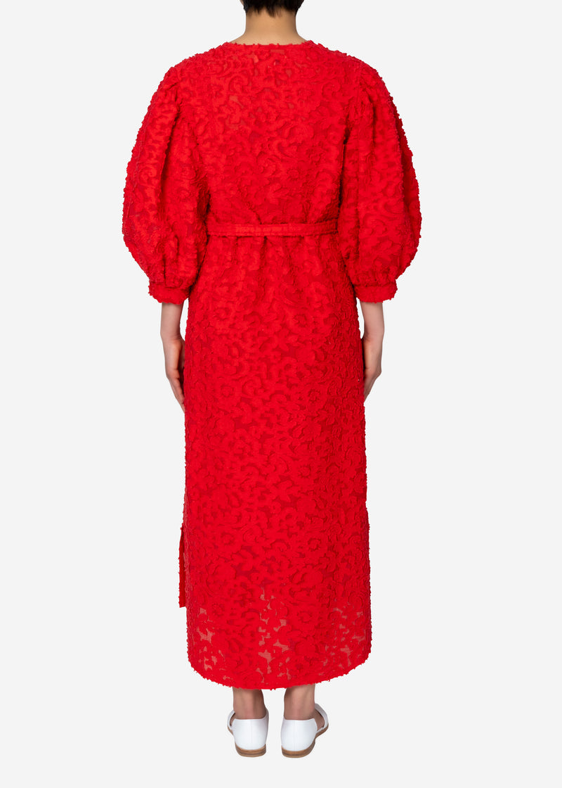 Original Flower Cut JQ Dress in Red