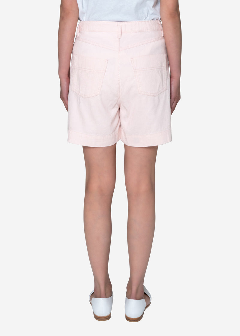 Fine Corduroy Short Pants in Pink