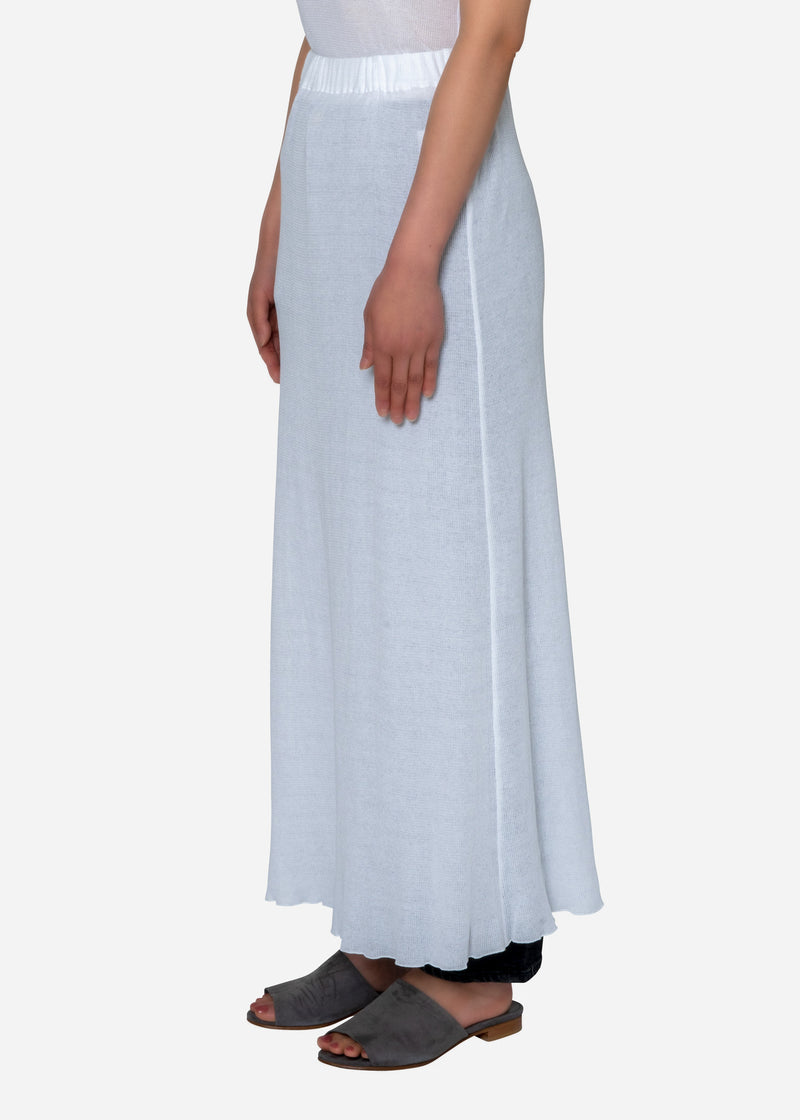Technorama Gauze Skirt in White