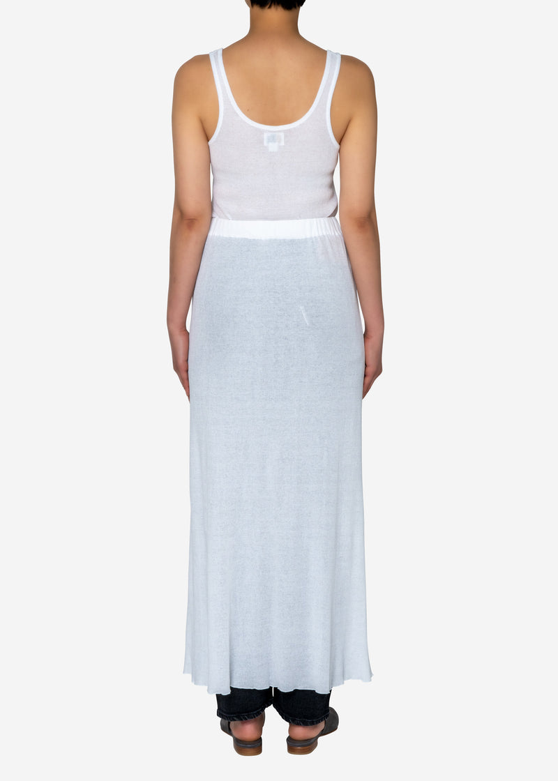 Technorama Gauze Skirt in White