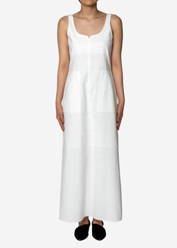 Cotton Linen Dress in White