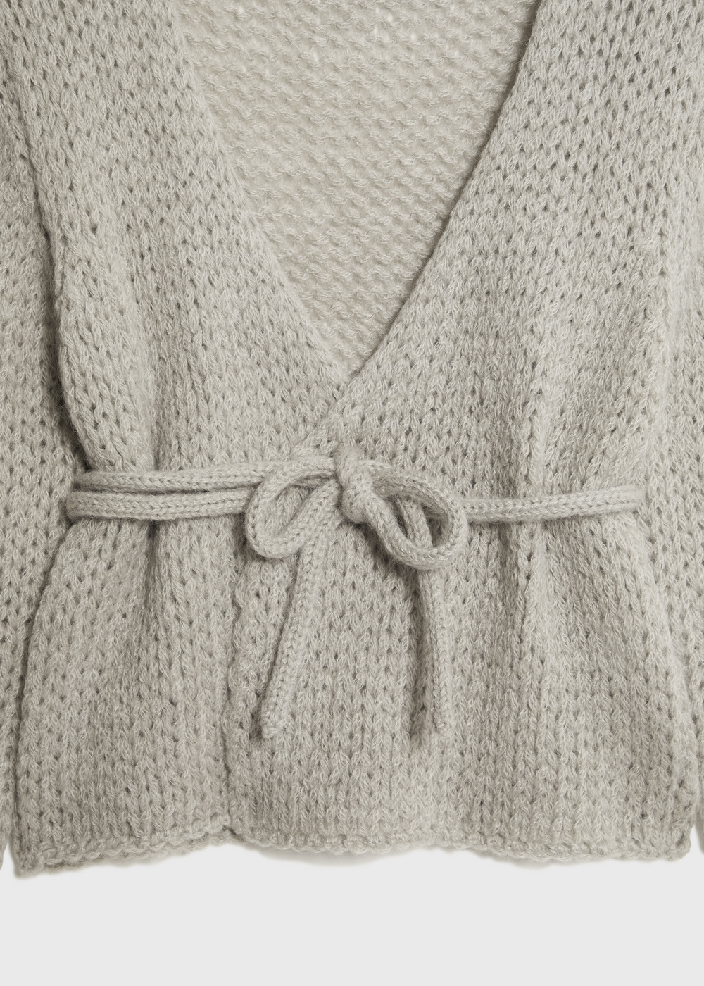 Lily Kid Mohair Cachecoeur Sweater 詳細画像 GRAY 4