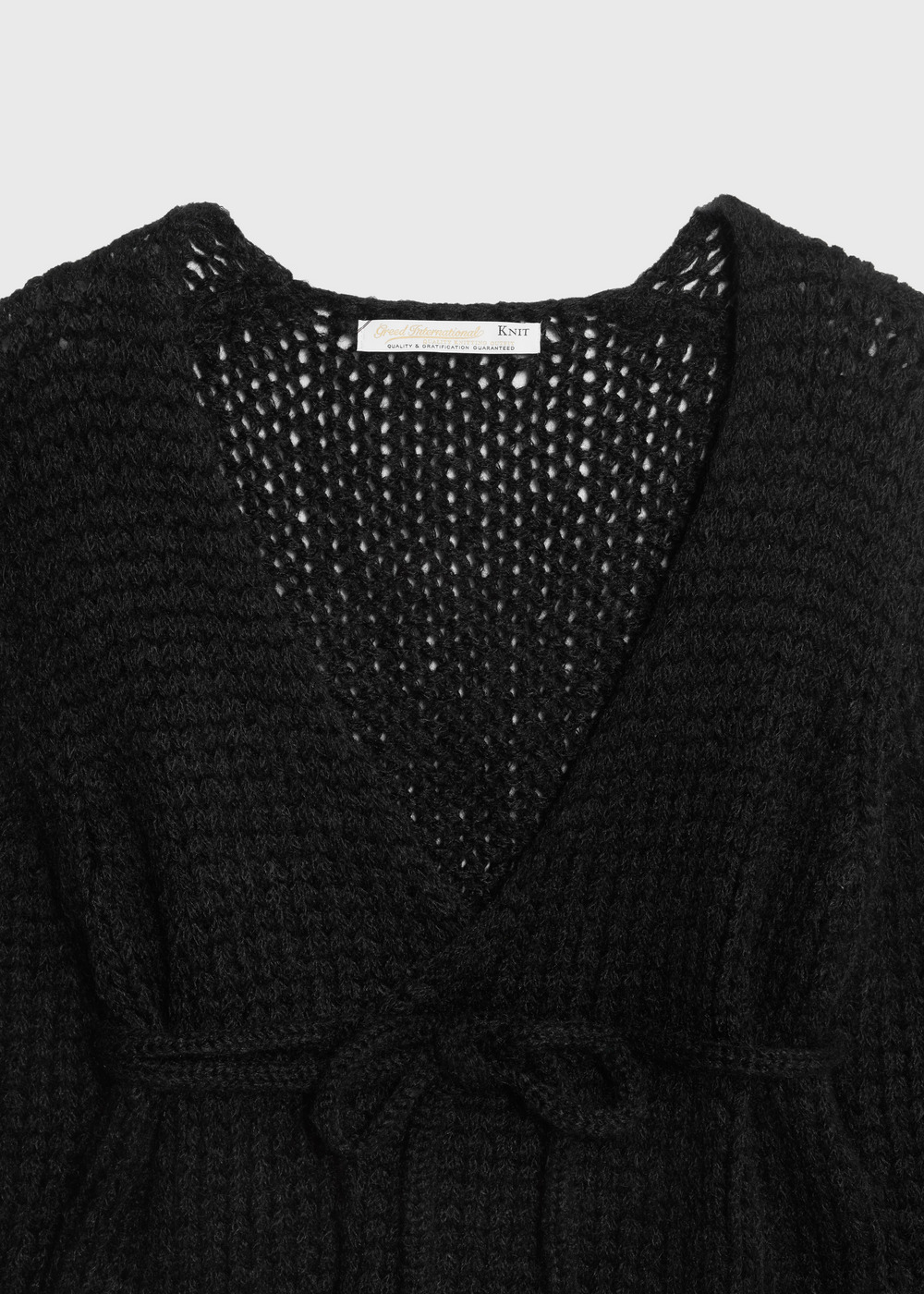 Lily Kid Mohair Cachecoeur Sweater 詳細画像 BLACK 3