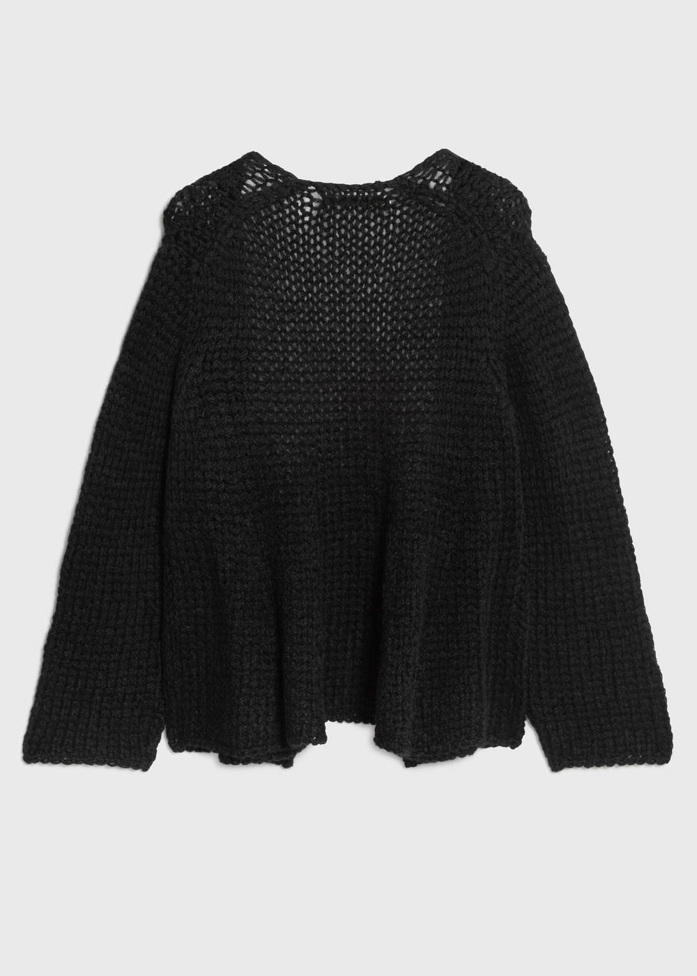 Lily Kid Mohair Flare Cardigan 詳細画像 BLACK 2