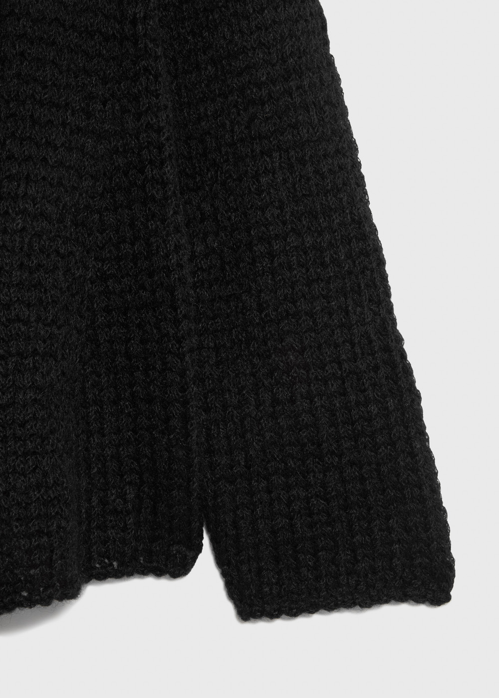 Lily Kid Mohair Flare Cardigan 詳細画像 BLACK 4