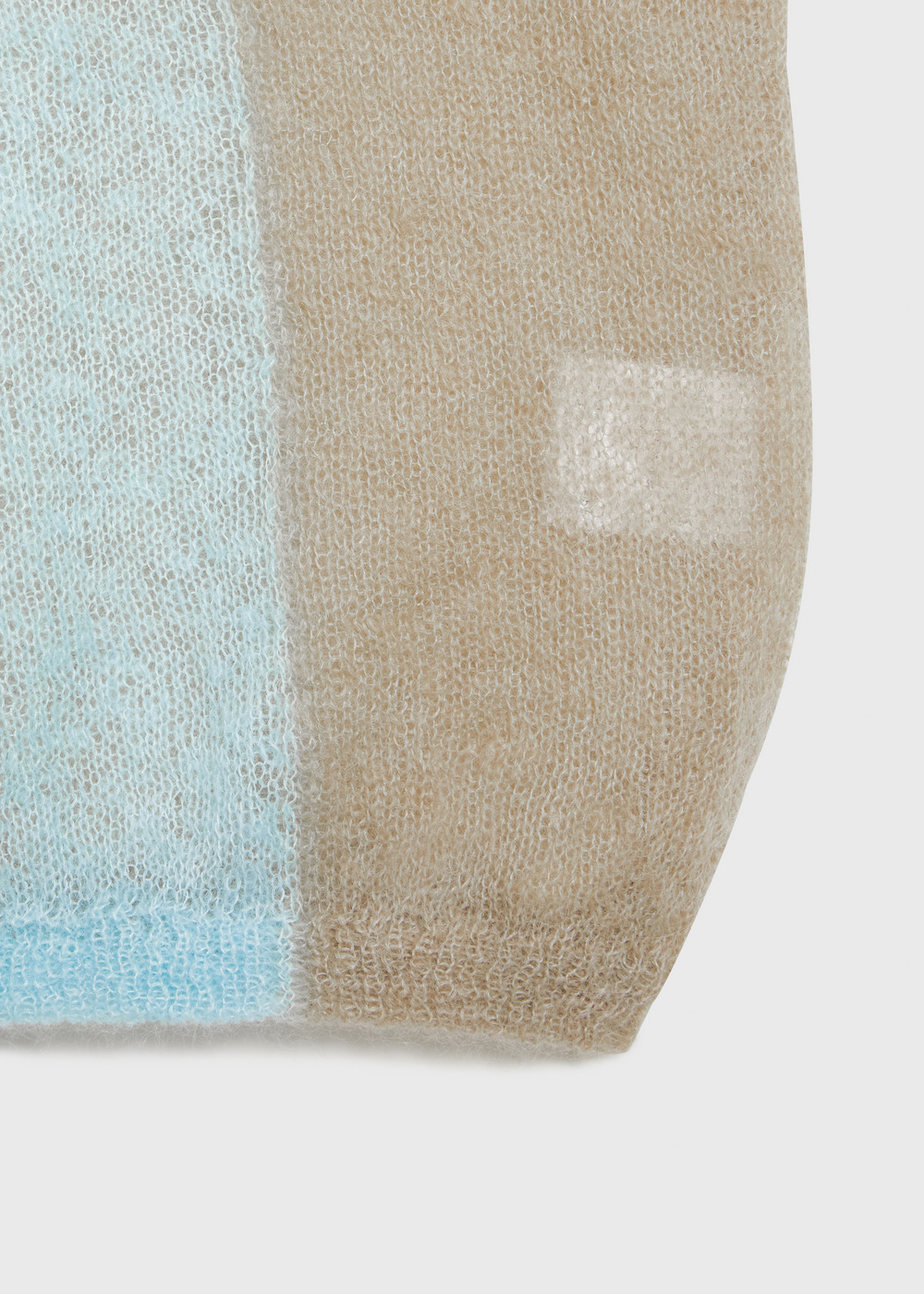 Damage Hole Mohair Stripe Short Sweater 詳細画像 ORANGE MIX 4