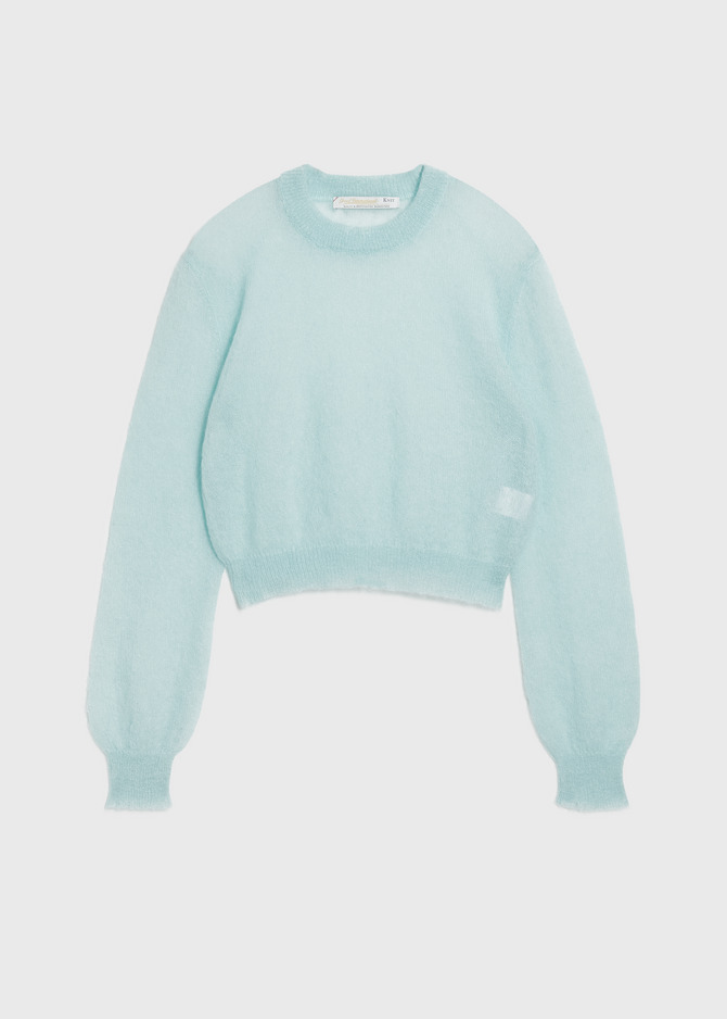 Damage Hole Mohair Short Sweater