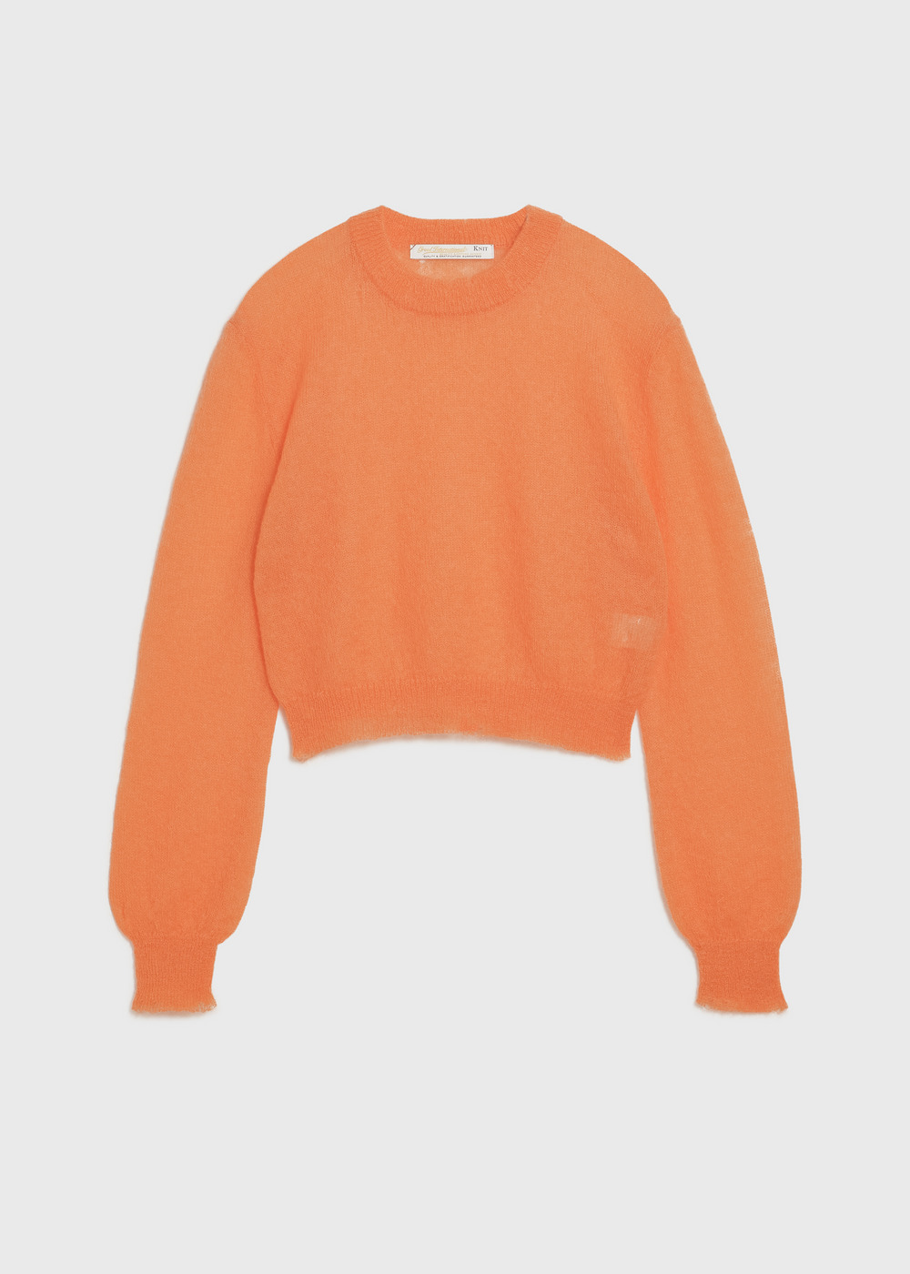 Damage Hole Mohair Short Sweater