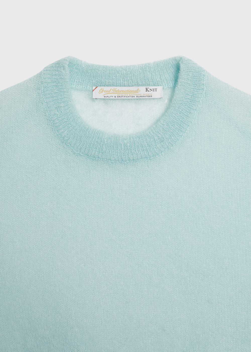 Damage Hole Mohair Short Sweater 詳細画像 MINT 3