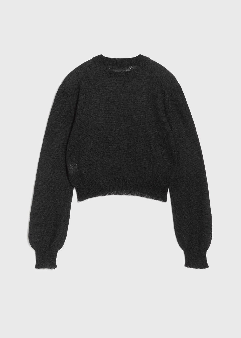 Damage Hole Mohair Short Sweater 詳細画像 BLACK 11