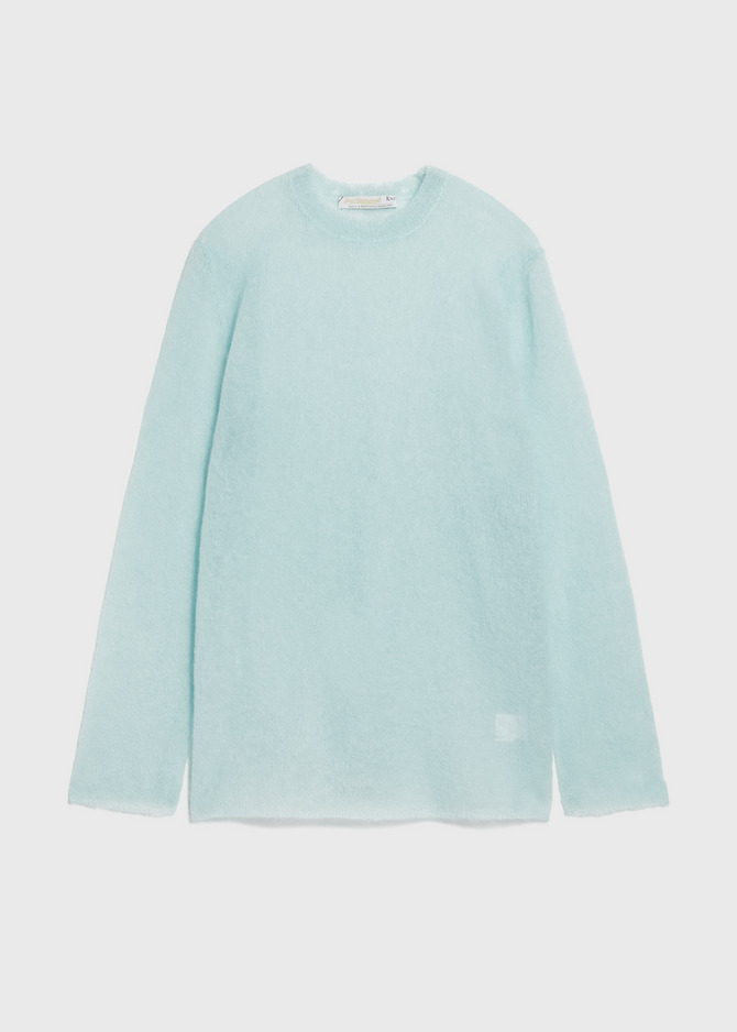 Damage Hole Mohair Long Sweater