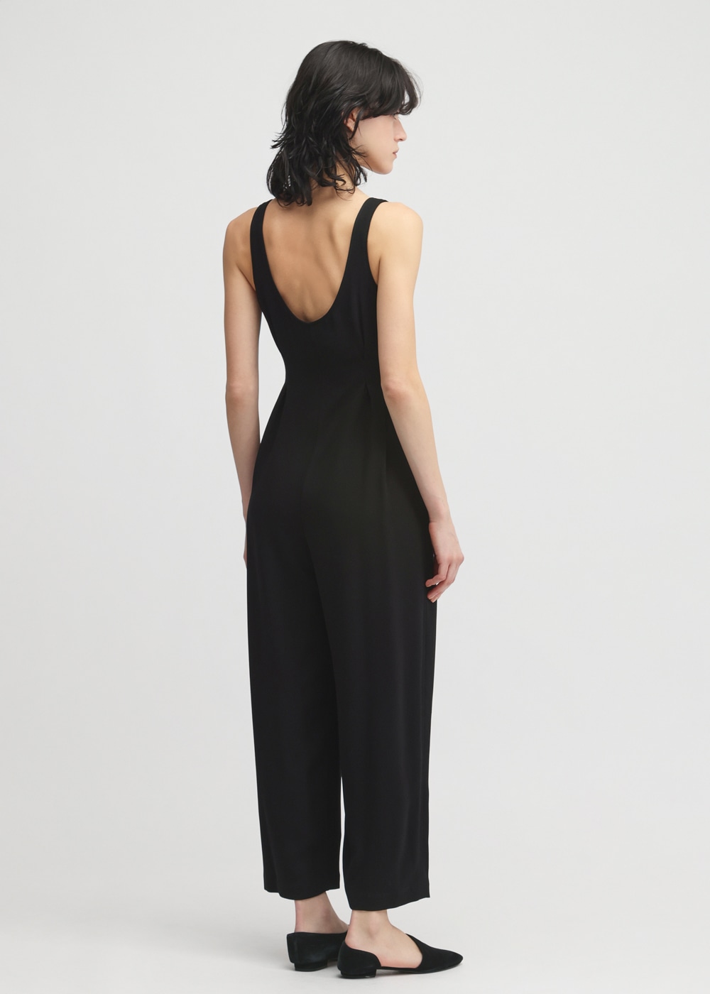 Back Satin Jumpsuits 詳細画像 BLACK 3