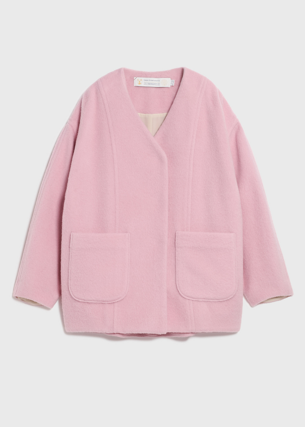 Mohair Shaggy Half Coat 詳細画像 PINK 1