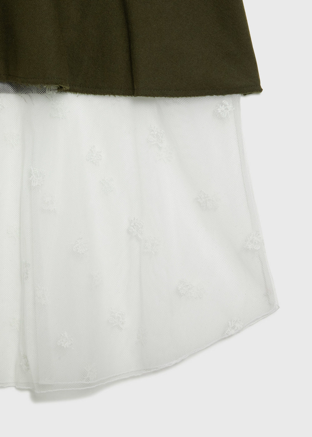 Small Flower embroidery Long Top 詳細画像 KHAKI 5