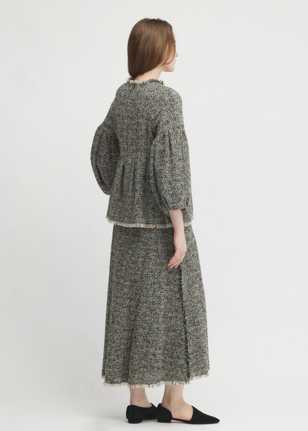 KASURI Classic Tweed Puff Blouse 詳細画像 OTHER 3