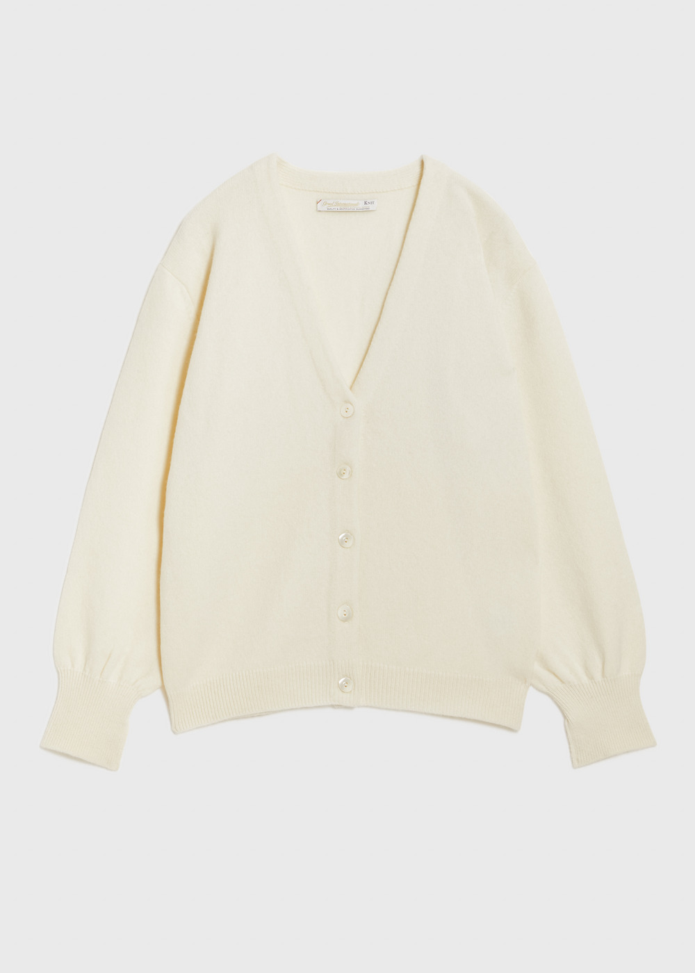 Cashmere Lambs Cardigan 詳細画像 WHITE 1