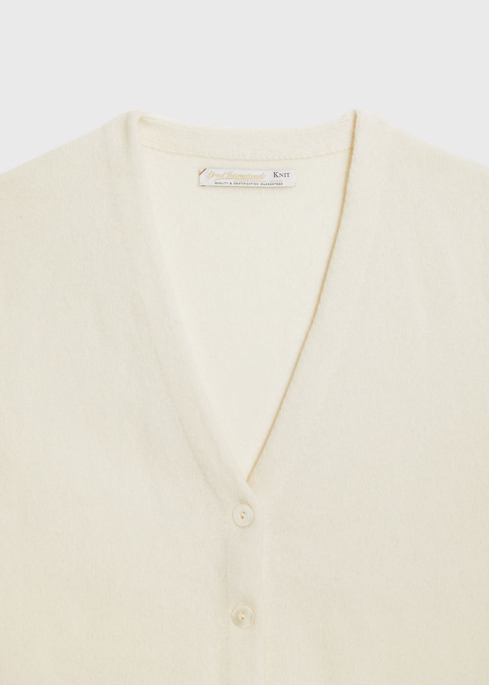 Cashmere Lambs Cardigan 詳細画像 WHITE 3