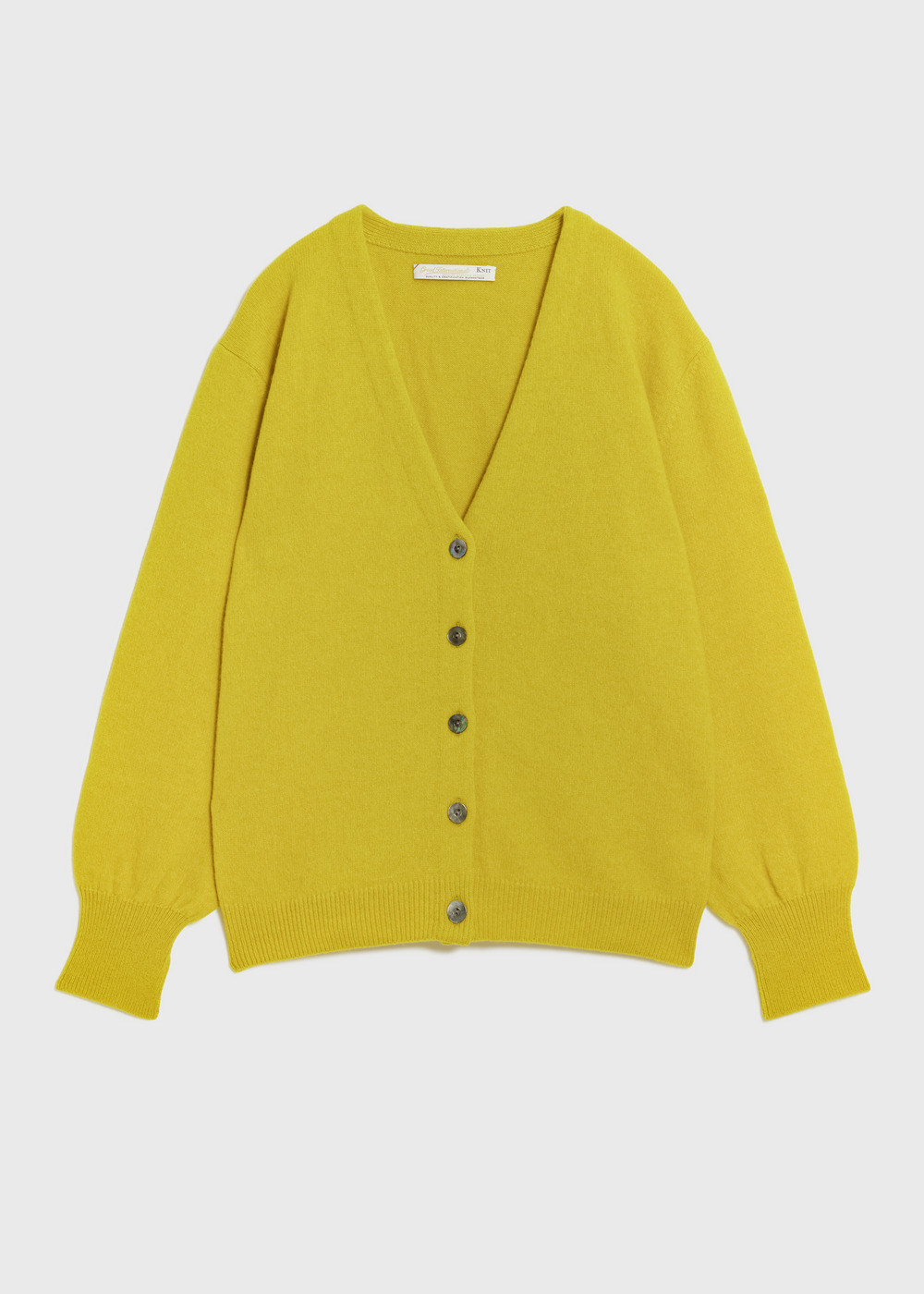 Cashmere Lambs Cardigan 詳細画像 YELLOW 1