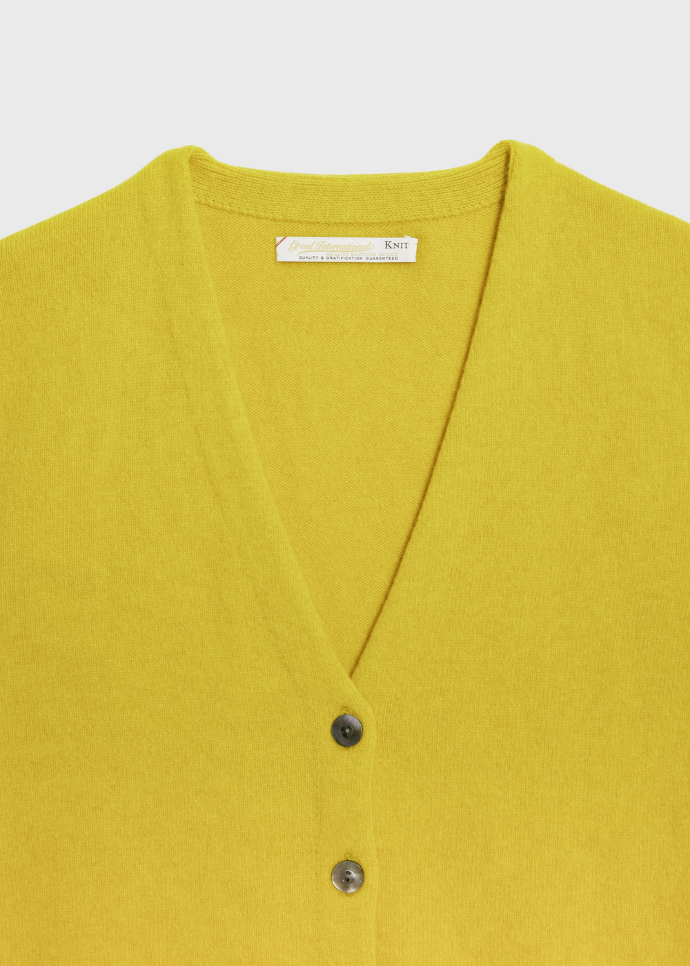 Cashmere Lambs Cardigan 詳細画像 YELLOW 3