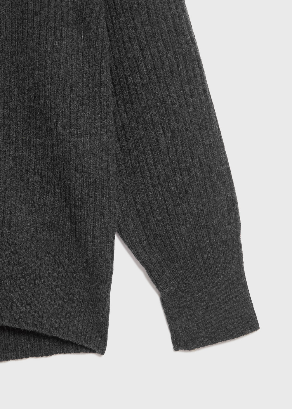 Cashmere Lambs High Neck Big Sweater 詳細画像 CHARCOAL 4