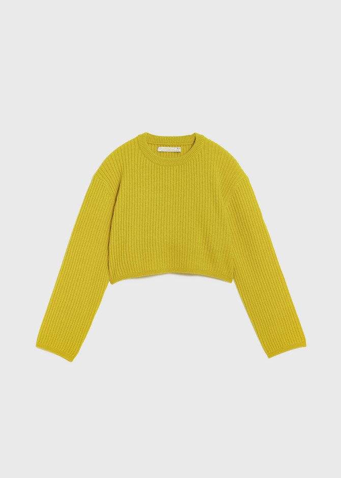 Cashmere Lambs Short Rib Sweater