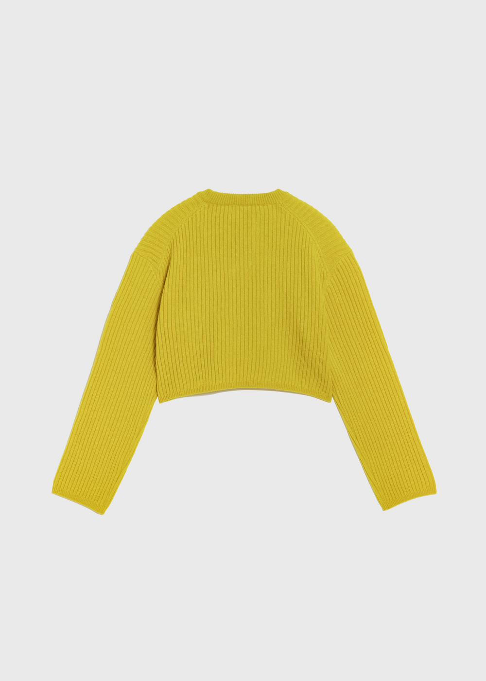 Cashmere Lambs Short Rib Sweater 詳細画像 YELLOW 2