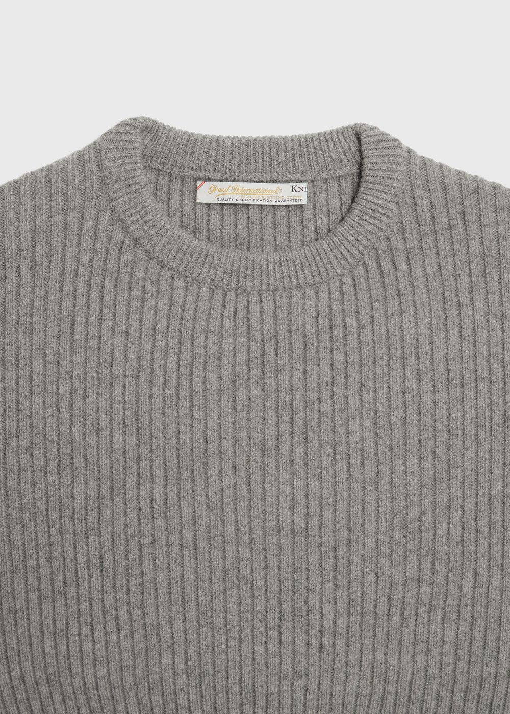 Cashmere Lambs Short Rib Sweater 詳細画像 GRAY 3