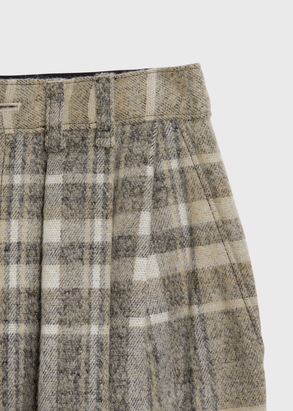 Shaggy Check Pants 詳細画像 BROWN MIX 4