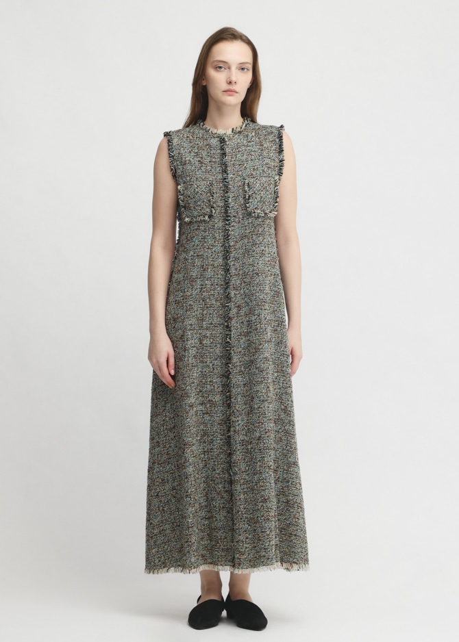 KASURI Classic Tweed Dress