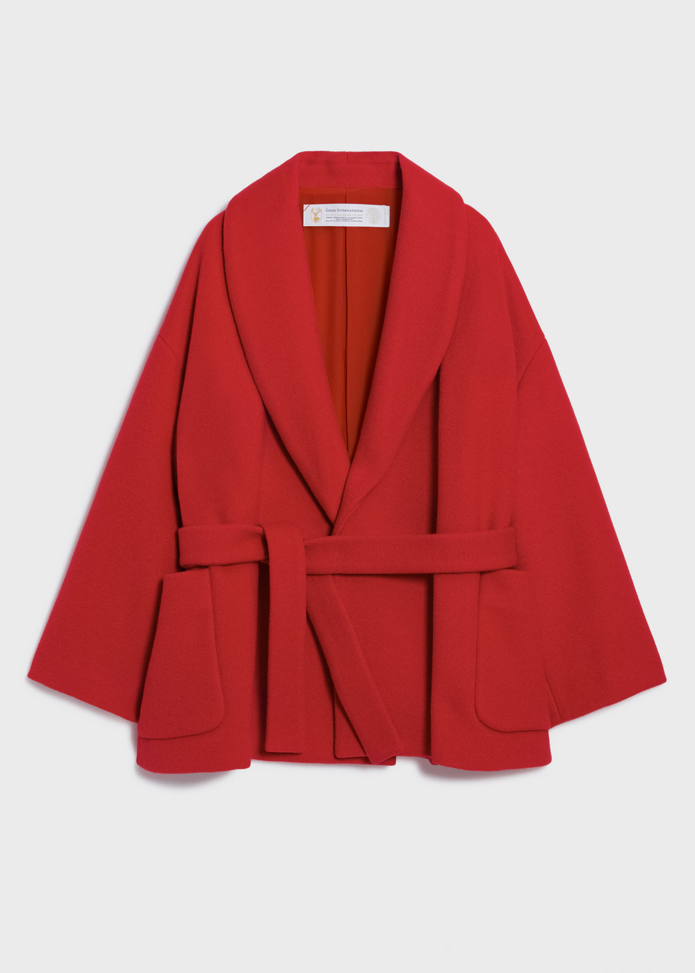 KIWI Wool Short Gown Coat 詳細画像 RED 1