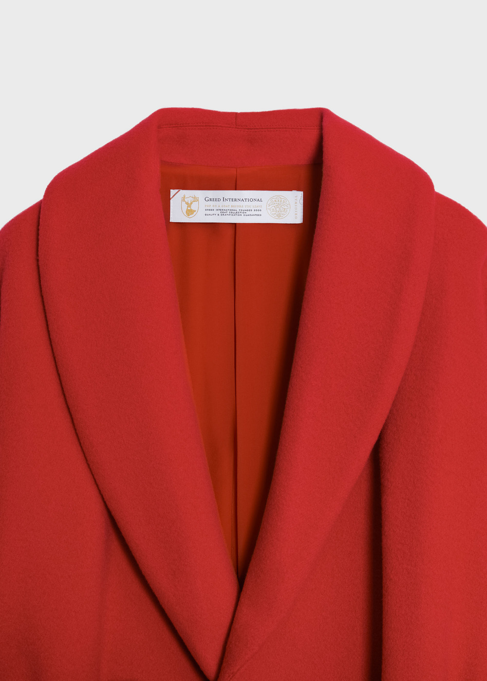 KIWI Wool Short Gown Coat 詳細画像 RED 3