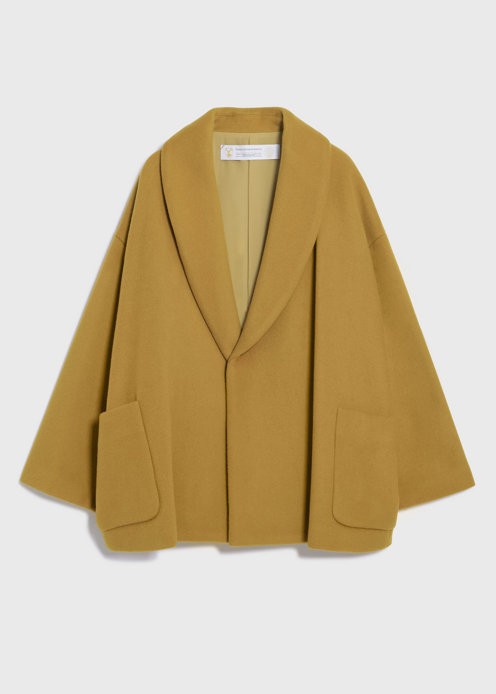KIWI Wool Short Gown Coat 詳細画像 OCHER 5