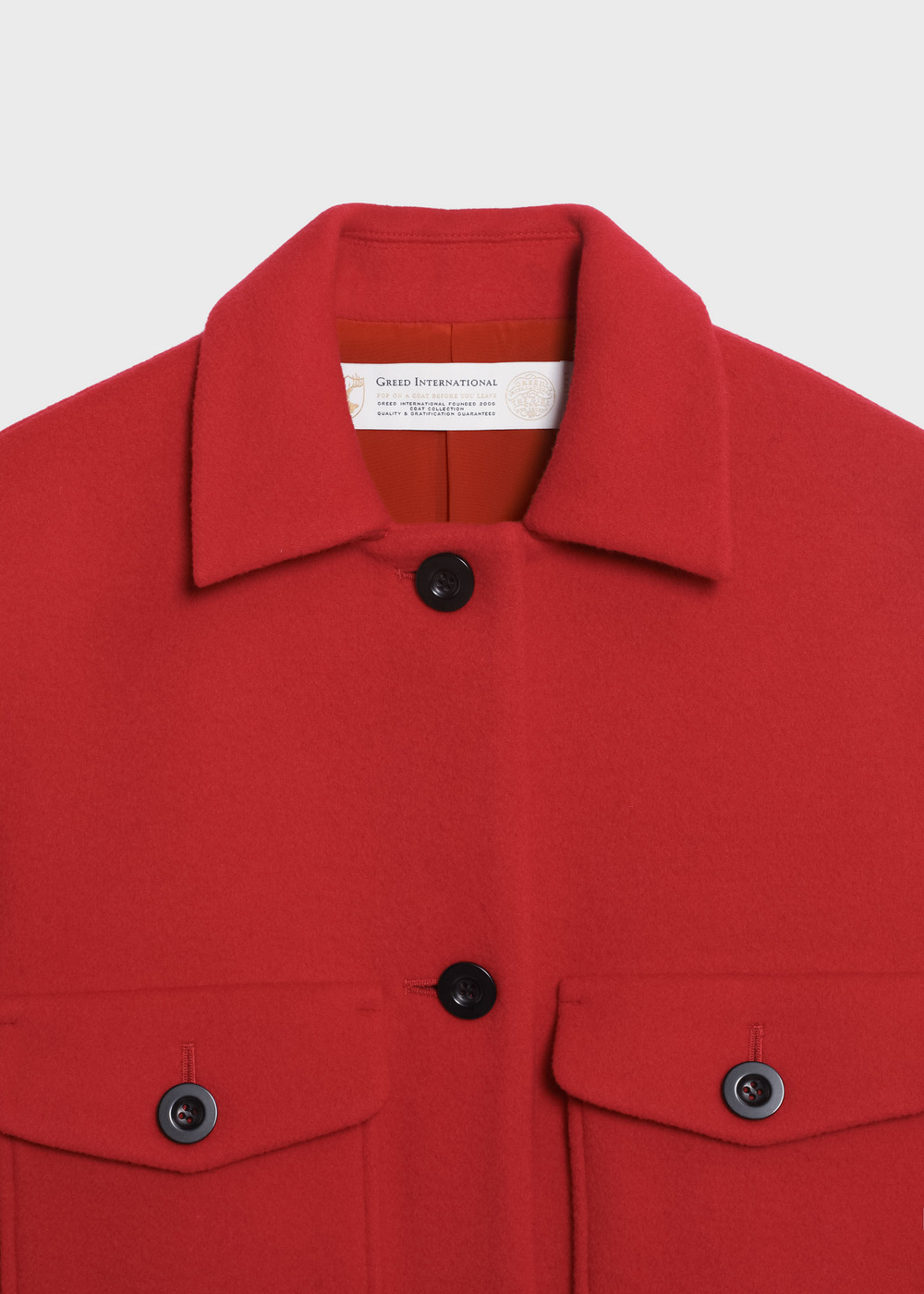KIWI Wool Long Coat 詳細画像 RED 3