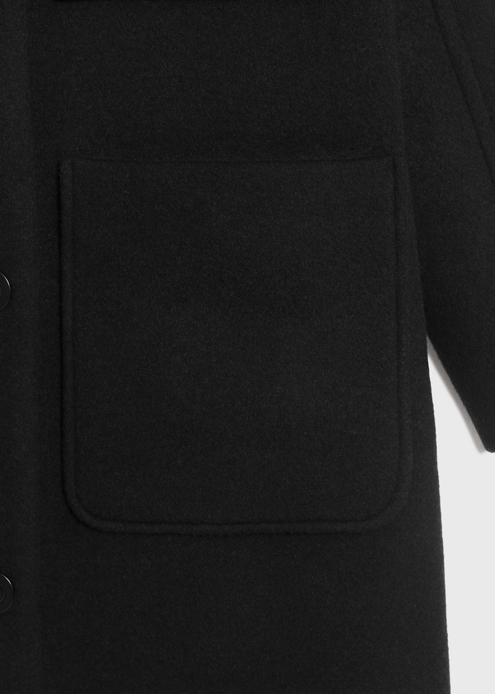 KIWI Wool Long Coat 詳細画像 BLACK 5