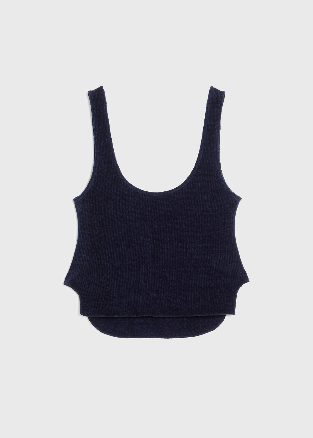 Chenille yarn Plain Stitch Tank Top 詳細画像 NAVY 1