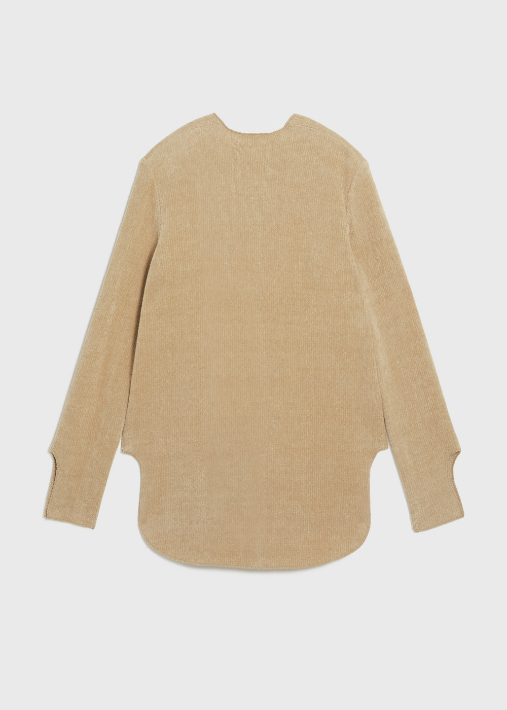 Chenille yarn Plain Stitch Long Top 詳細画像 BEIGE 2