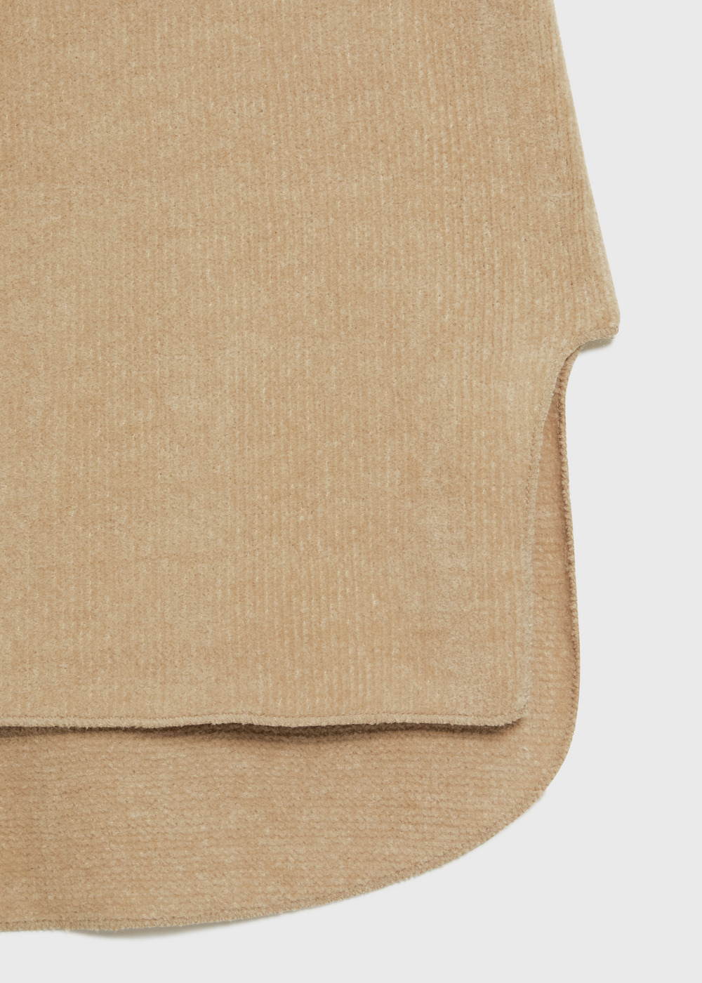 Chenille yarn Plain Stitch Long Top 詳細画像 BEIGE 3