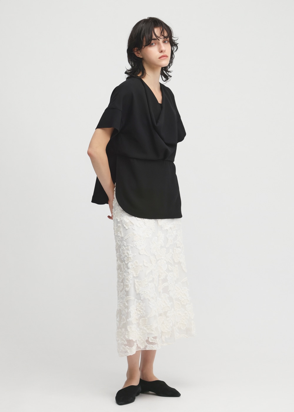 Cut Jacquard Skirt 詳細画像 OFF WHITE 2