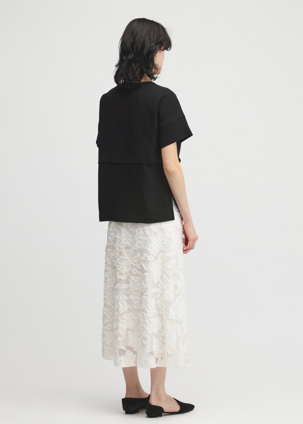 Cut Jacquard Skirt 詳細画像 OFF WHITE 3