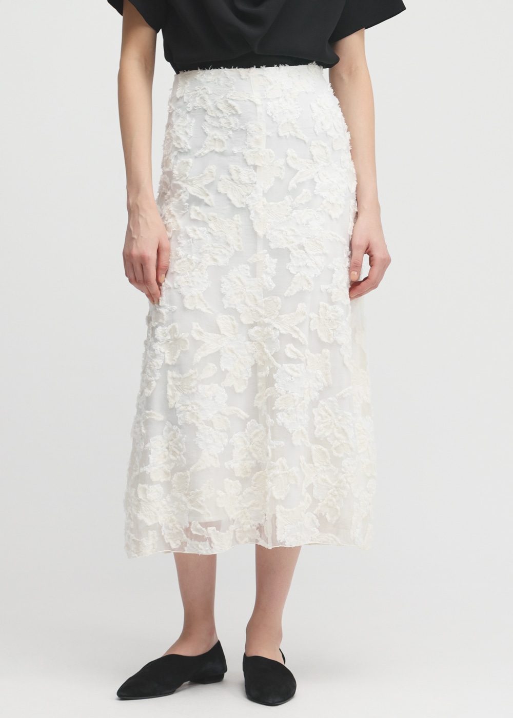 Cut Jacquard Skirt 詳細画像 OFF WHITE 4