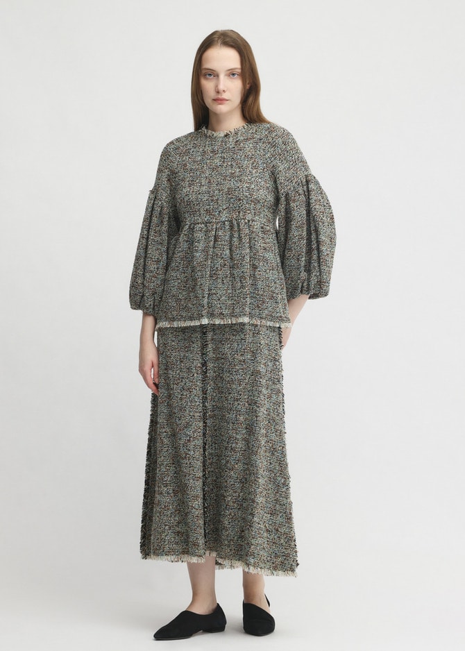 KASURI Classic Tweed Skirt