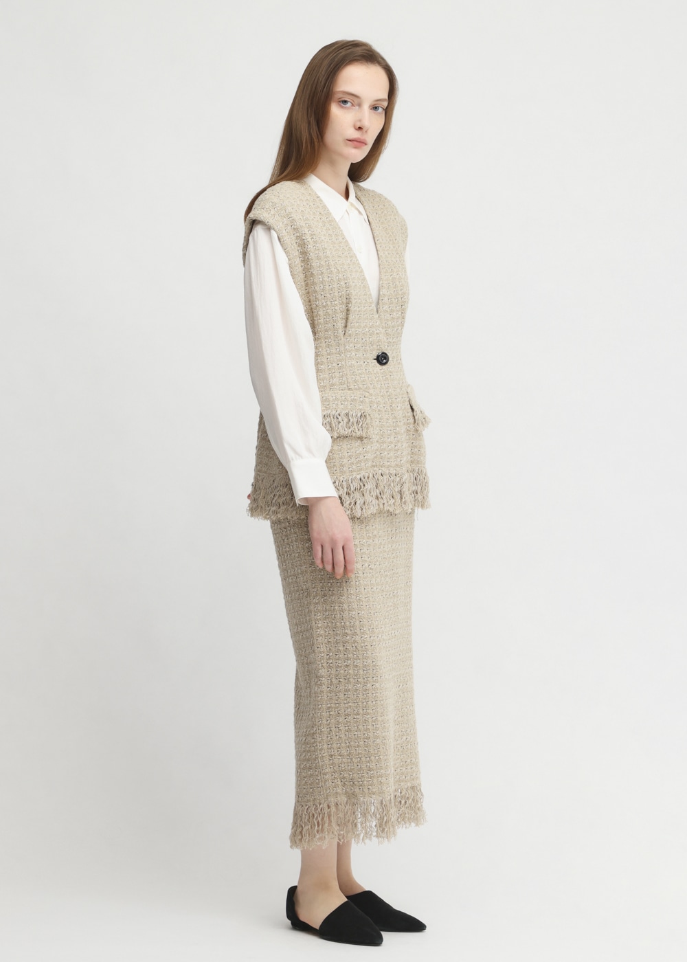 C/L Dobby Tweed Vest 詳細画像 OTHER 2