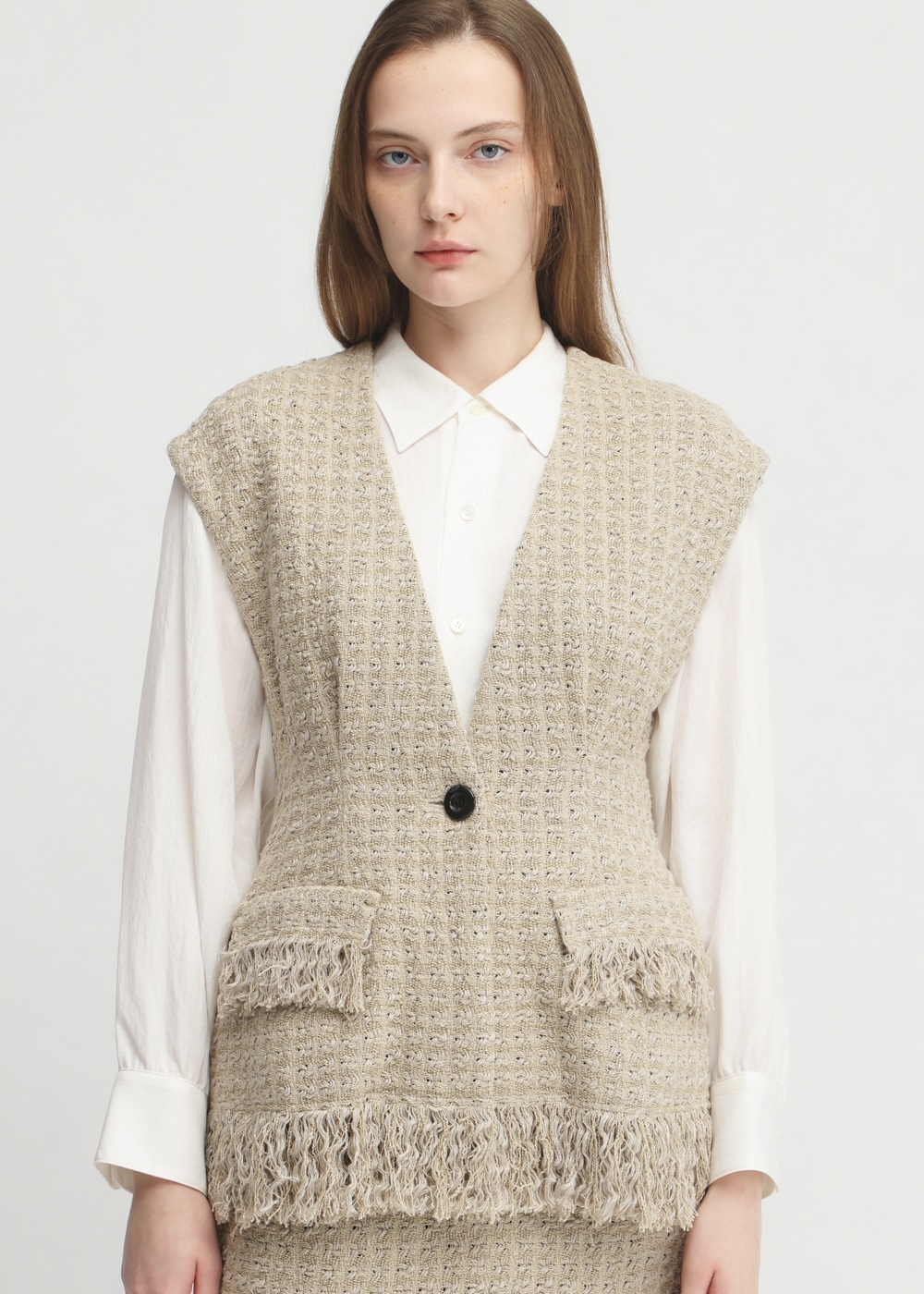 C/L Dobby Tweed Vest 詳細画像 OTHER 4